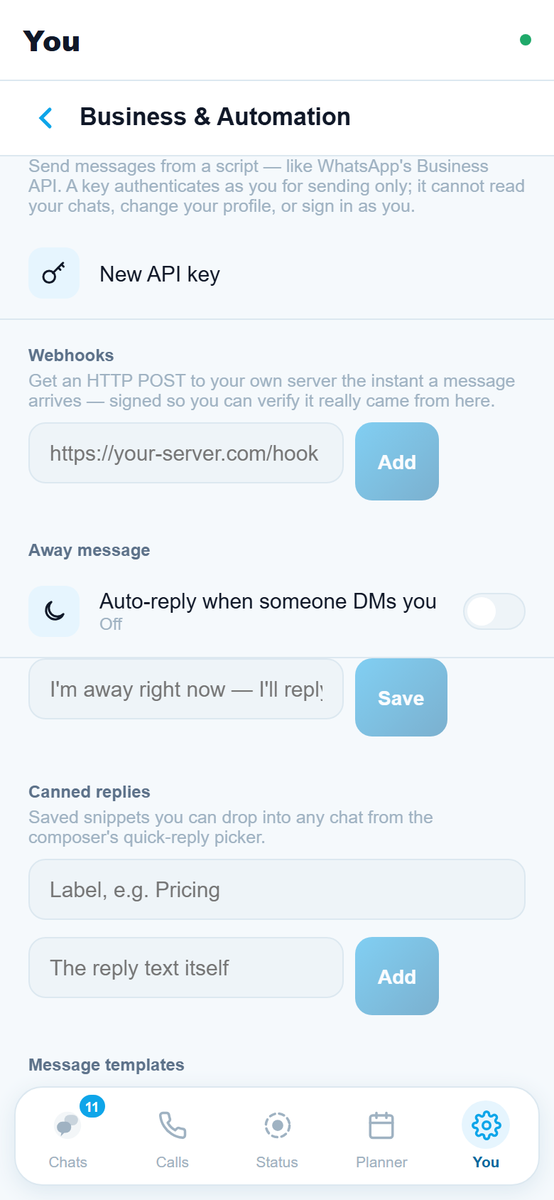 TalkEx business tools