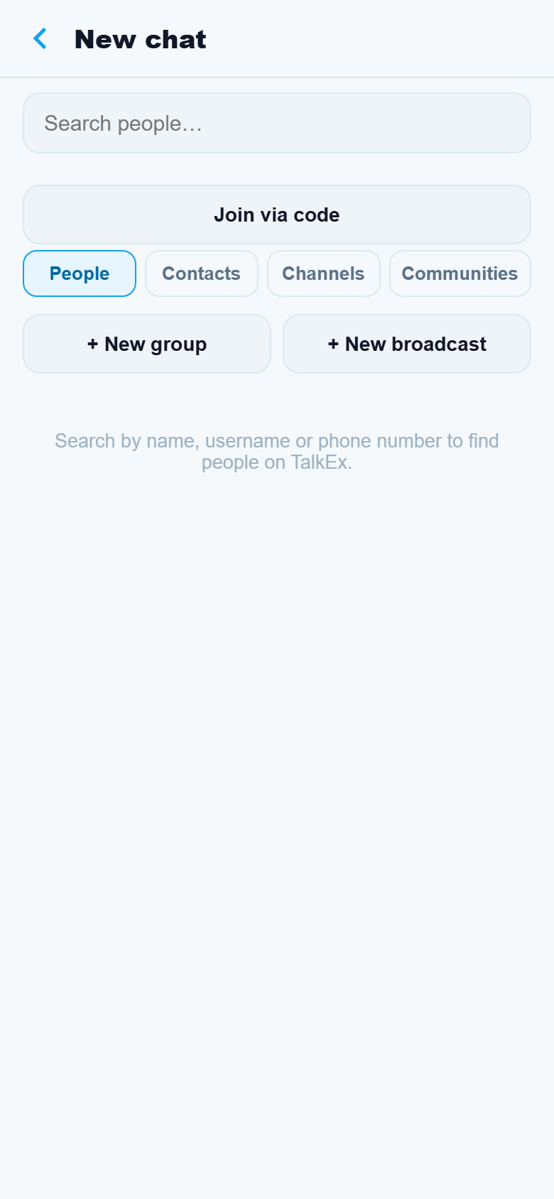 TalkEx chat